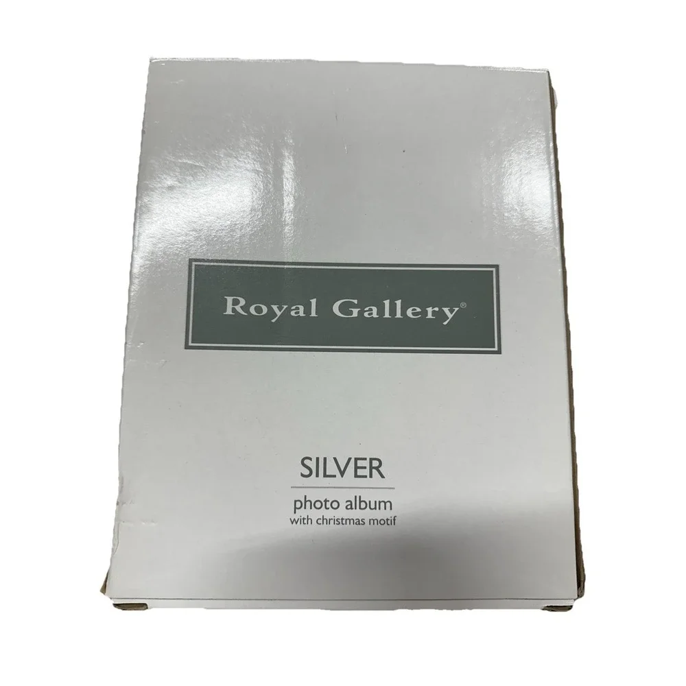 Royal Gallery Silver Photo Album With Christmas Motif